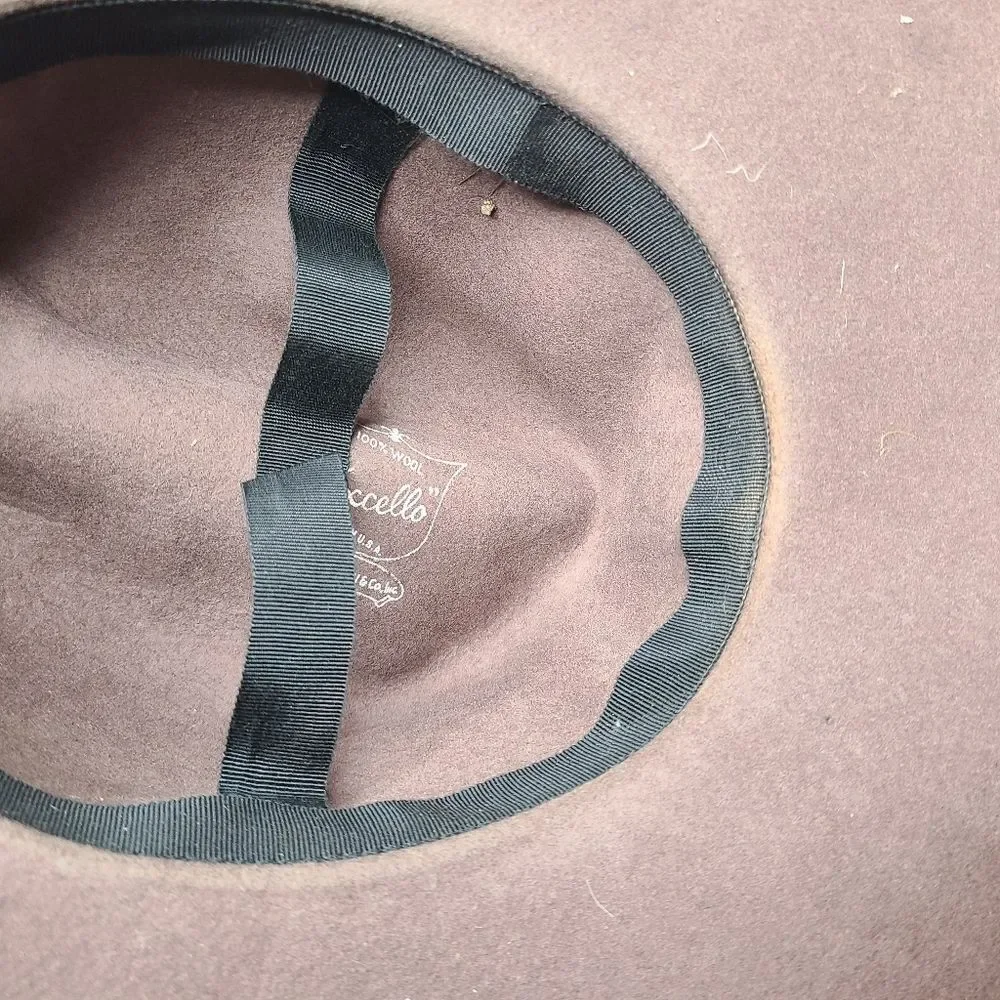 Adolfo ll 100%‎ Wool Tan Vintage Hat